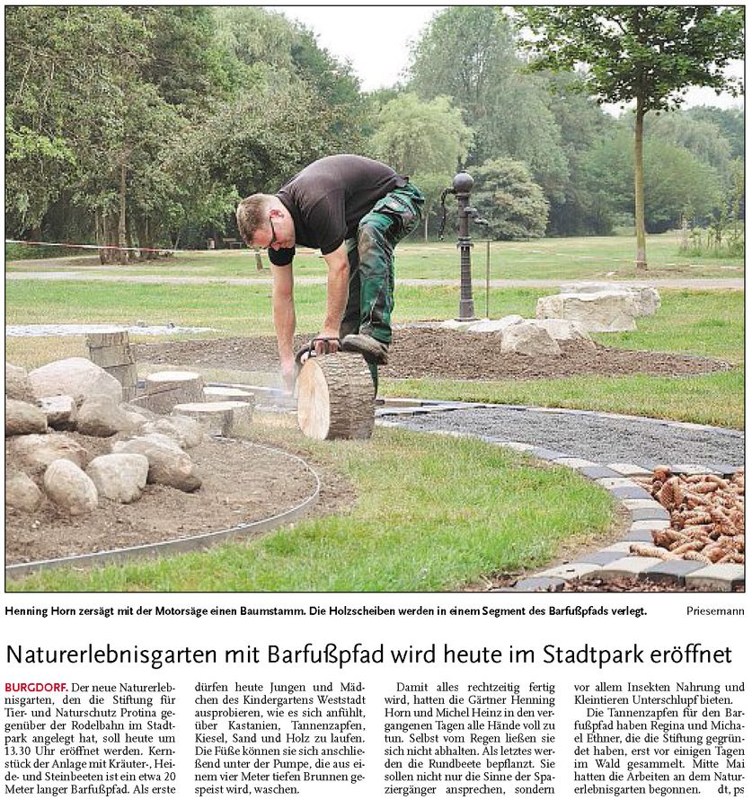 06_HAZ-Artikel 10.06.2011 Barfußweg